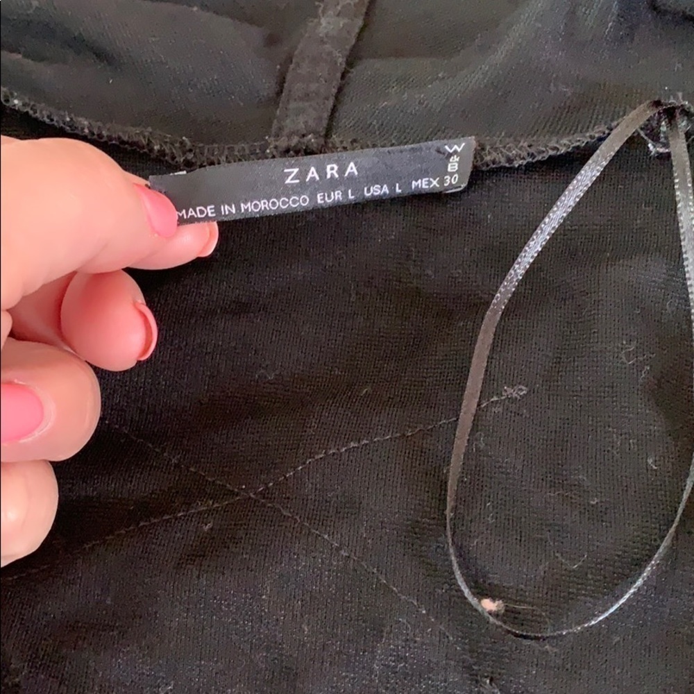 Zara mixed media shawl collar jacket - Picture 10 of 11